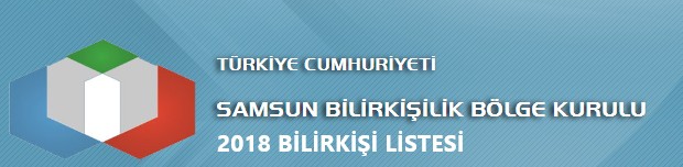 2018 Samsun Bilirkişi Listesi