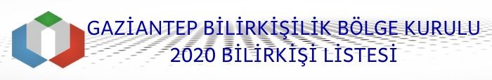 2020 Gaziantep Bilirkişi Listesi